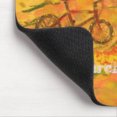 Monarchschmetterling und Fahrradkunst Mousepad (Ecke)