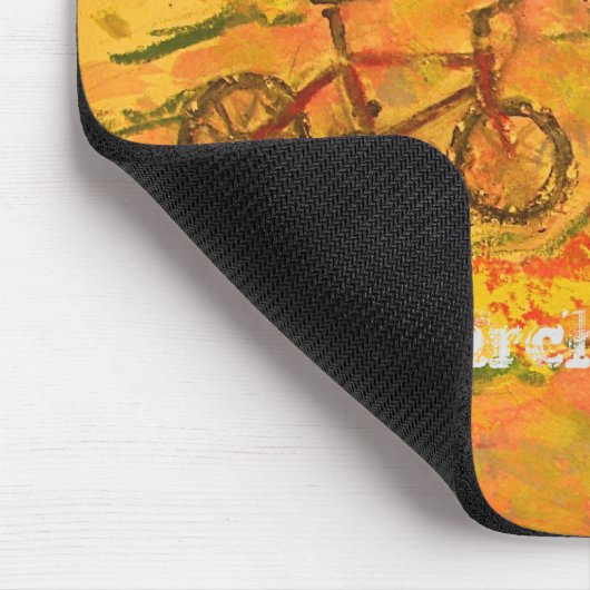Monarchschmetterling und Fahrradkunst Mousepad (Ecke)