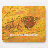 Monarchschmetterling und Fahrradkunst Mousepad (Vorne)