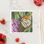 Monarchschmetterling von wilden Blume Serviette (Beispiel)