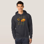 Monarchschmetterling, Zinnia-Blume, Hoodie (Vorne ganz)