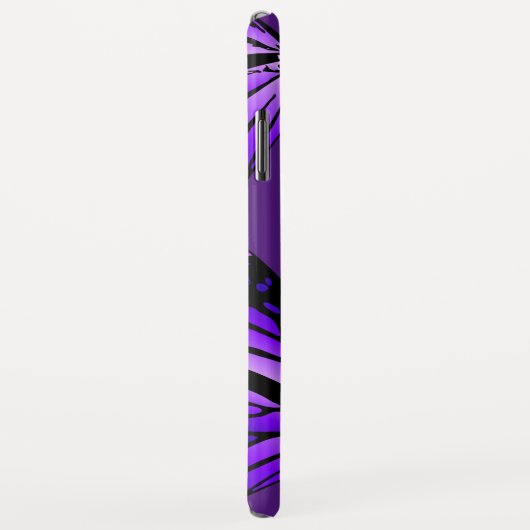 Monarchschmetterlinge auf Lila Case-Mate iPhone Hülle (Hinten/Rechts)