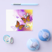 Monarchschmetterlinge auf Lila Hintergrund Flyer (Einzeln)