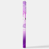 Monarchschmetterlinge auf Lila Hintergrund iPhone Hülle (Rechte Seite)