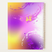 Monarchschmetterlinge auf Lila Hintergrund Planer (Rückseite)