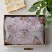 Monarchschmetterlinge blühen seidenpapier (Geschenk)