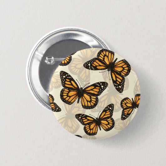 Monarchschmetterlinge Button (Vorne & Hinten)