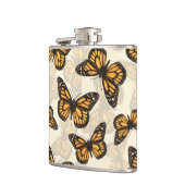 Monarchschmetterlinge Flachmann (Links)