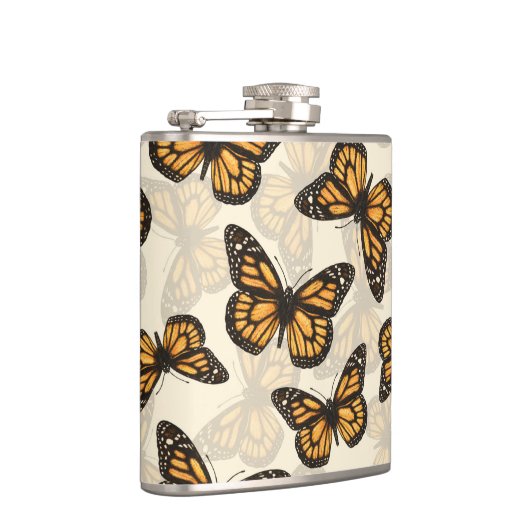 Monarchschmetterlinge Flachmann (Rechts)