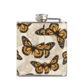 Monarchschmetterlinge Flachmann (Rückseite)