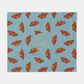 Monarchschmetterlinge Fleecedecke (Vorderseite (Horizontal))