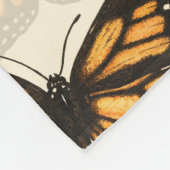 Monarchschmetterlinge Fleecedecke (Ecke)