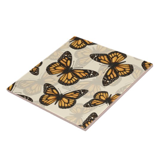 Monarchschmetterlinge Fliese (Seite)