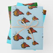Monarchschmetterlinge Geschenkpapier Set (Beispiel)