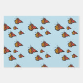 Monarchschmetterlinge Geschenkpapier Set (Vorderseite)