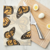 Monarchschmetterlinge Geschirrtuch (Viertel Falte)