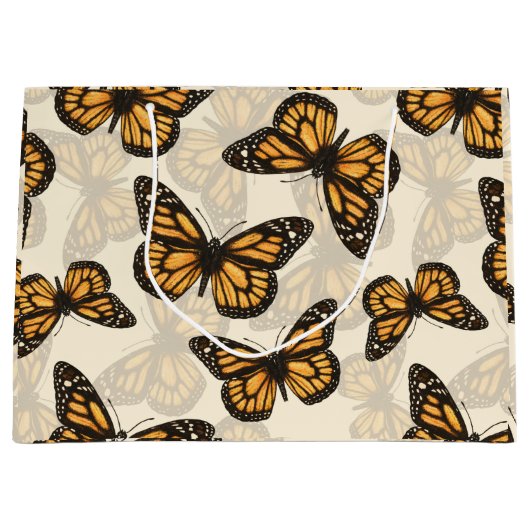 Monarchschmetterlinge Große Geschenktüte (Vorderseite)