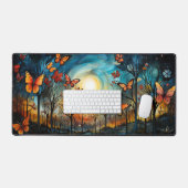 Monarchschmetterlinge in den Bäumen Schreibtischunterlage (Tastatur & Maus)