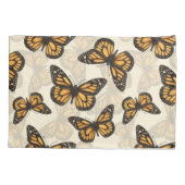 Monarchschmetterlinge Kissenbezug (Rückseite)
