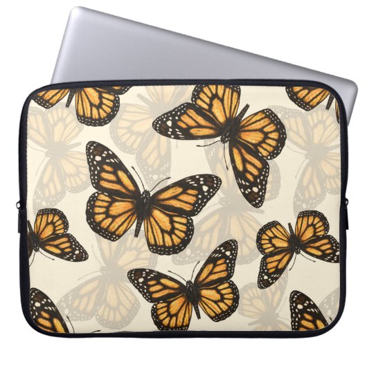 Monarchschmetterlinge Laptopschutzhülle (Vorderseite)