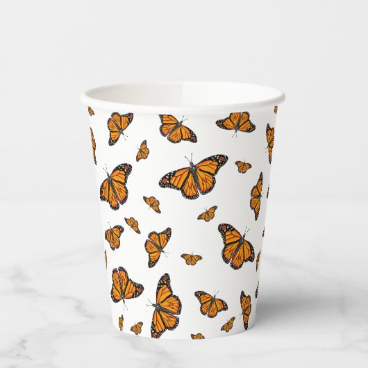 Monarchschmetterlinge Pappbecher (Links)
