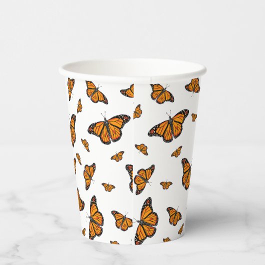 Monarchschmetterlinge Pappbecher (Rechts)