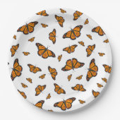 Monarchschmetterlinge Pappteller (Vorderseite)