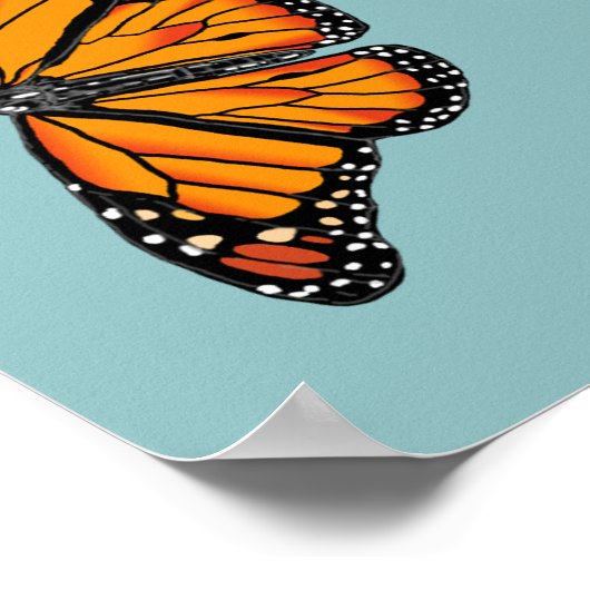 Monarchschmetterlinge Poster (Ecke)