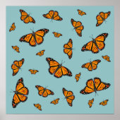 Monarchschmetterlinge Poster (Vorne)