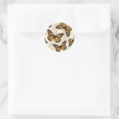 Monarchschmetterlinge Runder Aufkleber (Tasche)