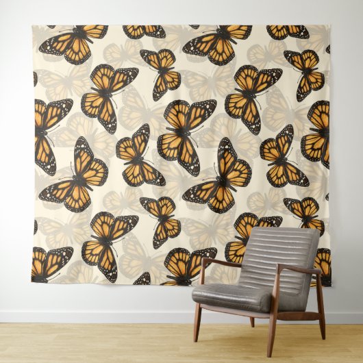 Monarchschmetterlinge Wandteppich (Beispiel (Horizontal))