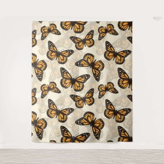 Monarchschmetterlinge Wandteppich (Vorderseite)