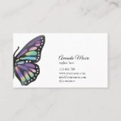 Monarchschmetterlingsplaner Visitenkarte (Rückseite)