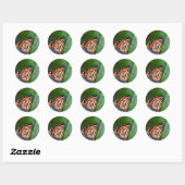 Monarchsticker Runder Aufkleber (Blatt)