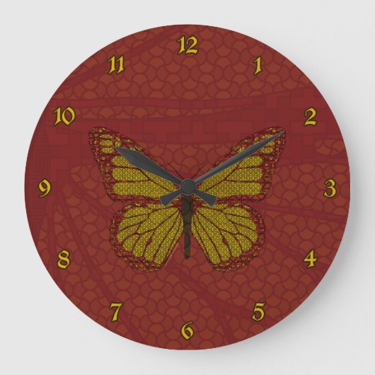Monarchuhr Große Wanduhr (Vorderseite)
