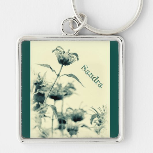 Monarda oder Bee Balm Schlüsselanhänger (Vorne)