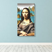 Mona's Sister- überzogene Canvas Art Print Leinwanddruck (Insitu (Holzboden))