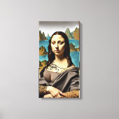 Mona's Sister- überzogene Canvas Art Print Leinwanddruck (Vorderseite)