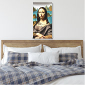Mona's Sister- überzogene Canvas Art Print Leinwanddruck (Insitu (Schlafzimmer))