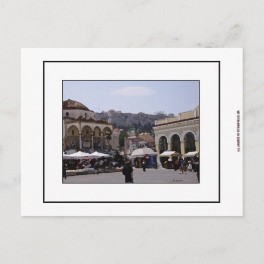 Monasteraki Square in Athens, Greece Postkarte (Vorderseite)