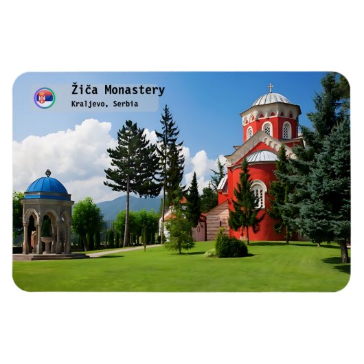 MONASTERIEN SERBIENS - Kloster Žiča 2 Magnet (Horizontal)