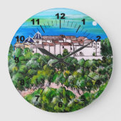 Monasterio de San Miguel Painting by Alfred Fox Große Wanduhr (Vorderseite)