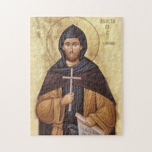 Monastic Martyr Anastasius the Persian Icon Puzzle (Vertikal)