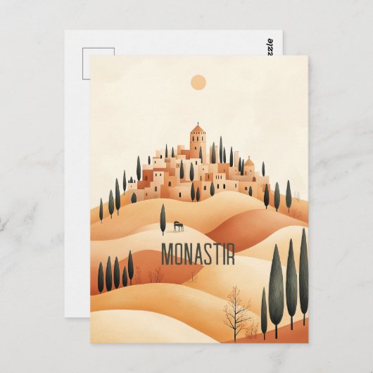 Monastir Tunesien Reisen Postkarte (Vorne/Hinten)