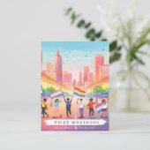 "Monat 2025 - Feiern mit Liebe" Postkarte (Stehend Vorderseite)