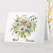 Monat April Geburtskarte Karte (Gelbe Blume)