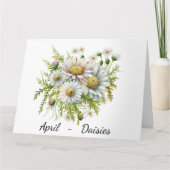 Monat April Geburtskarte Karte (Vorderseite)