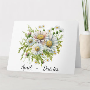 Monat April Geburtskarte Karte