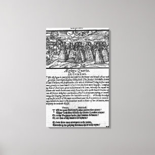 Monat April, 'vom Shepheardes Kalender Leinwanddruck