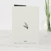 Monat August Geboren in Prosa Blume Karte (Rückseite)